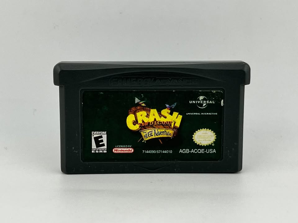 Crash Bandicoot the Huge Adventure Game Boy Advance GBA