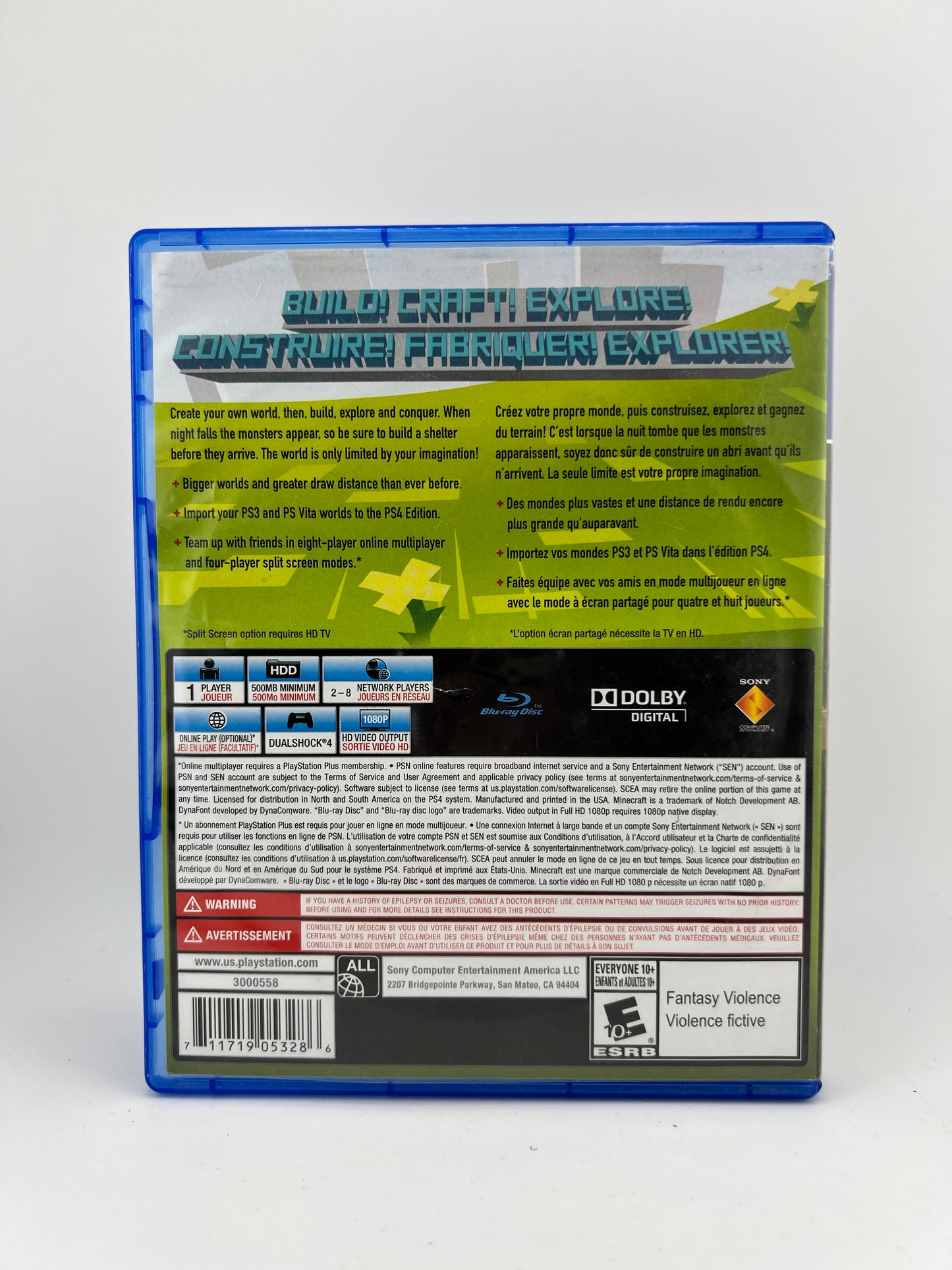 MINECRAFT PLAYSTATION 4 PS4