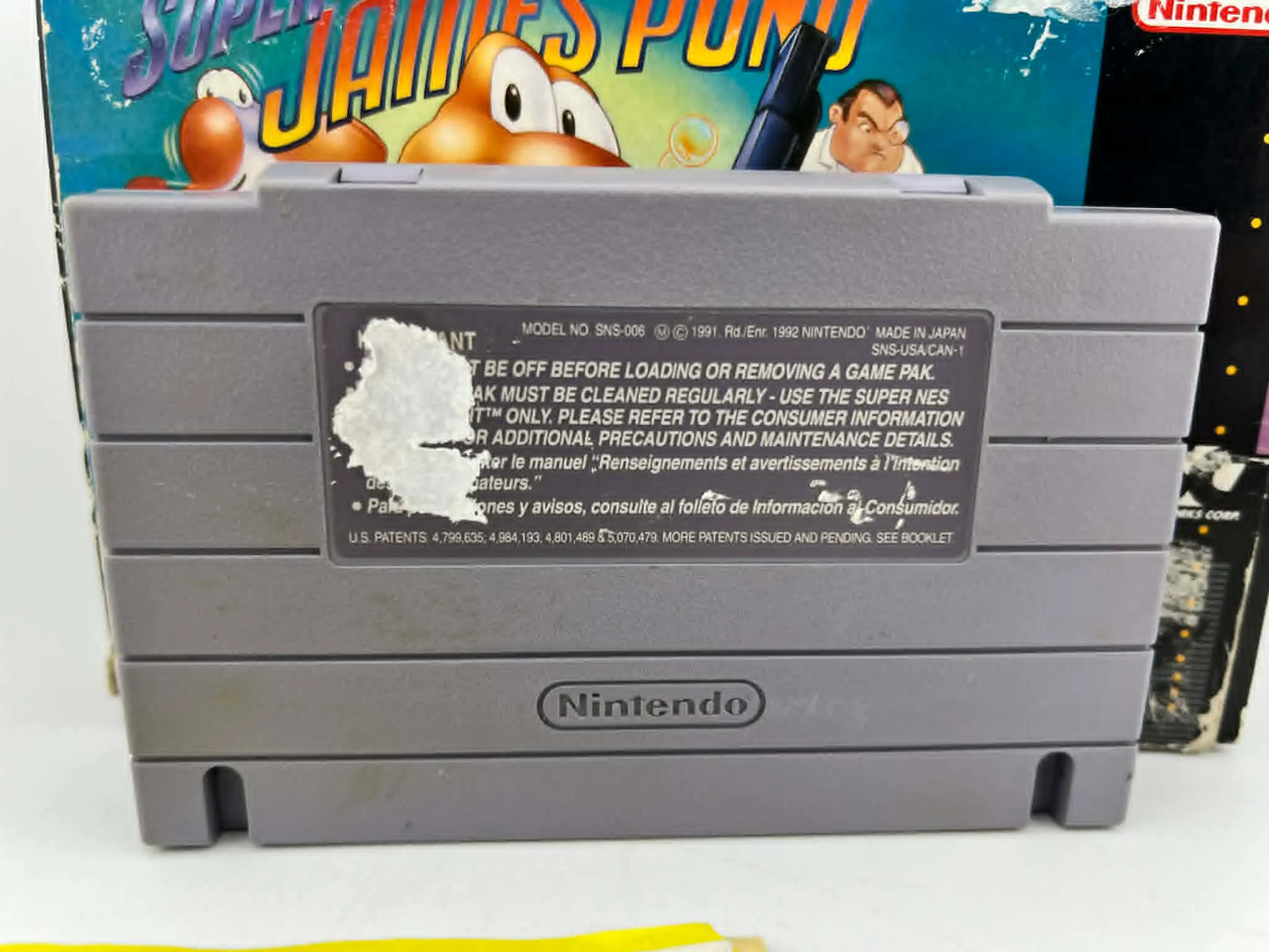 SUPER JAMES POND EN BOITE SUPER NINTENDO SNES