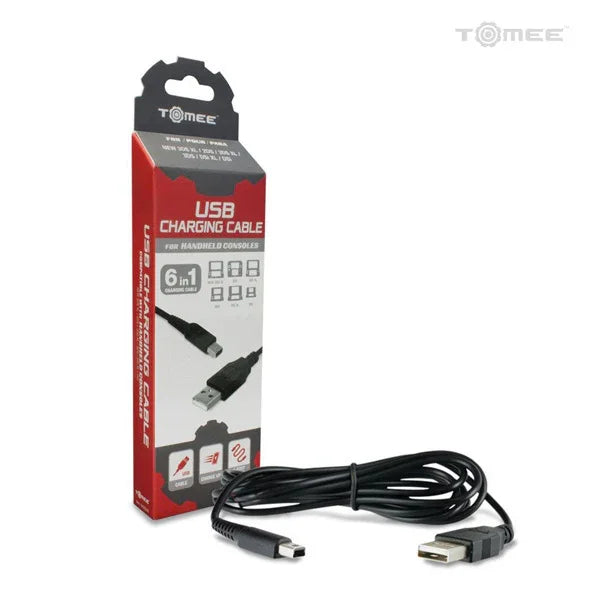 Câble de chargement USB 6 en 1 pour consoles portables (2DS/2DSxl/3DS/3DSxl/DSi/DSixl)