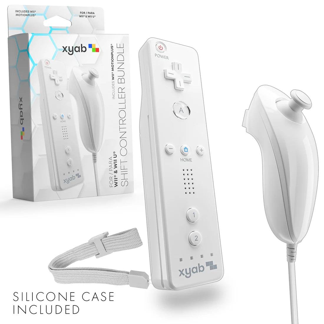 Ensemble Manette générique blanche pour la Nintendo Wii