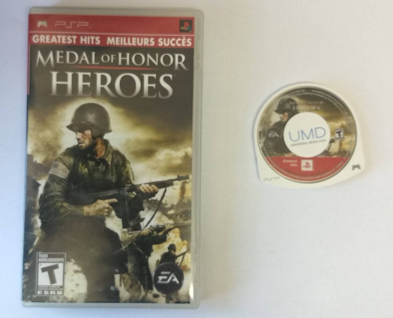 MEDAL OF HONOR HEROES GREATEST HITS PLAYSTATION PORTABLE PSP - jeux video game-x