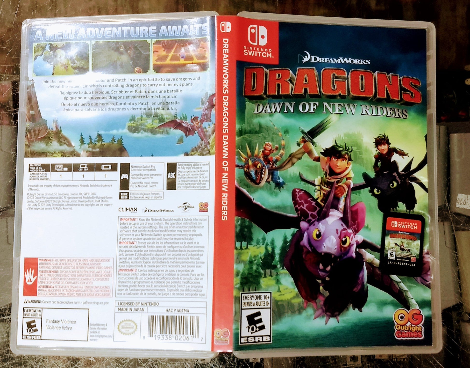 DREAMWORKS DRAGONS: DAWN OF NEW RIDERS NINTENDO SWITCH - jeux video game-x