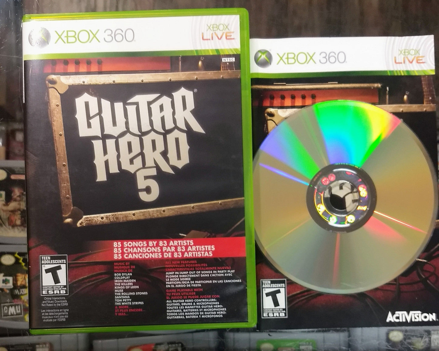 GUITAR HERO 5 (XBOX 360 X360) - jeux video game-x