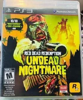RED DEAD REDEMPTION UNDEAD NIGHTMARE PLAYSTATION 3 PS3 - jeux video game-x