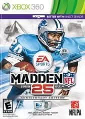 MADDEN NFL 25 ANNIVERSARY EDITION XBOX 360 X360 - jeux video game-x