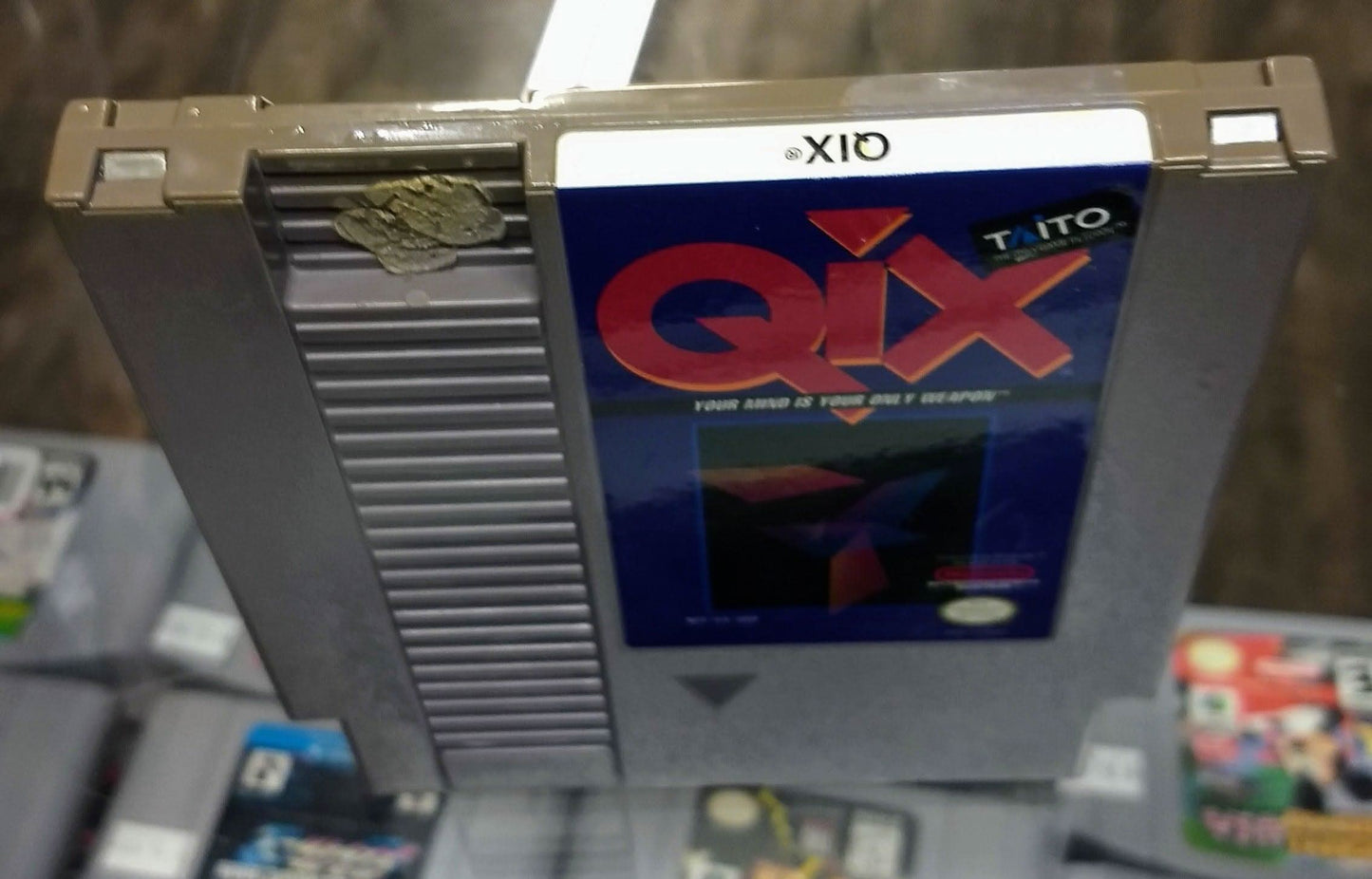 QIX NINTENDO NES - jeux video game-x