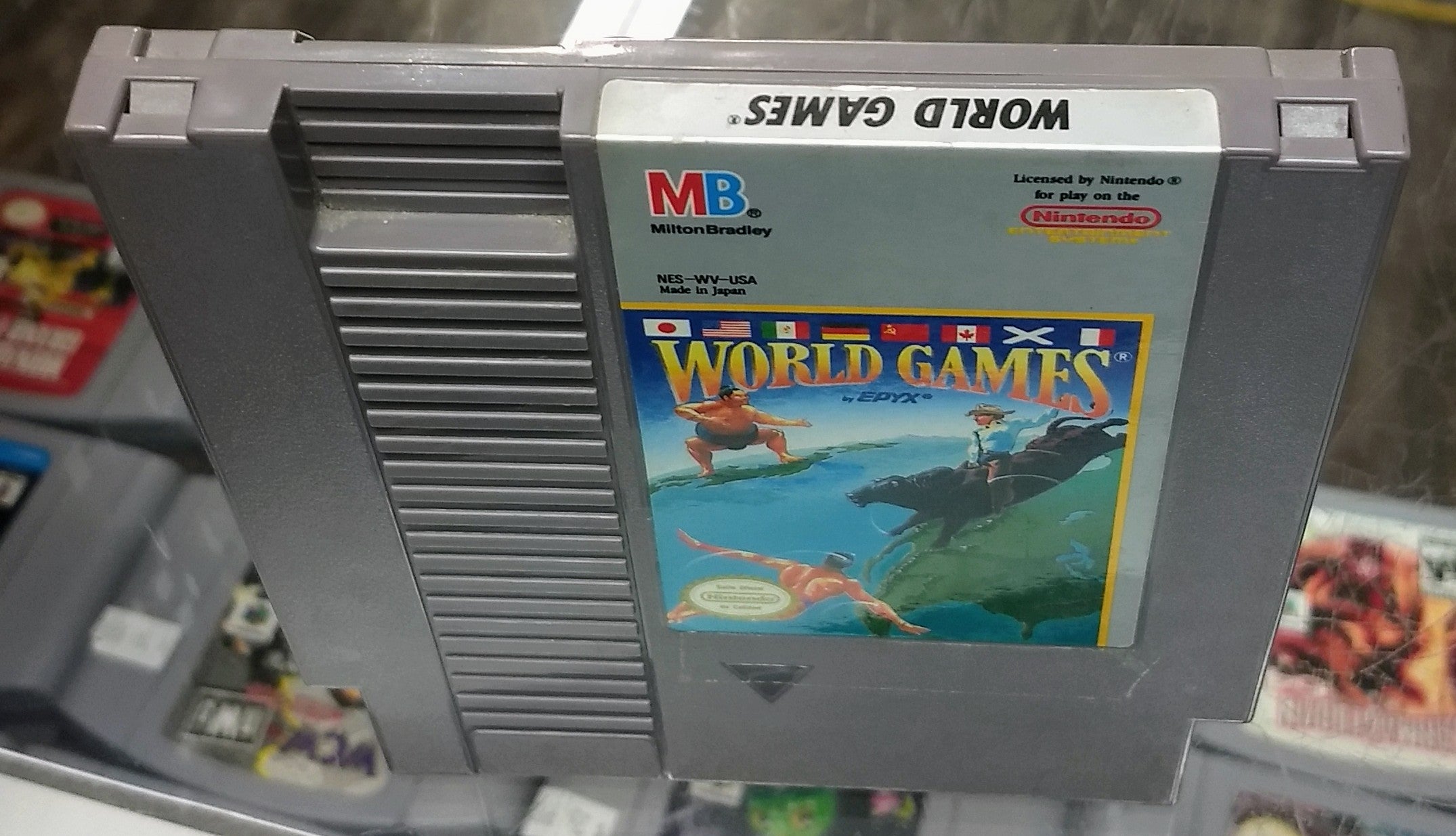 WORLD GAMES NINTENDO NES | jeux video game-x