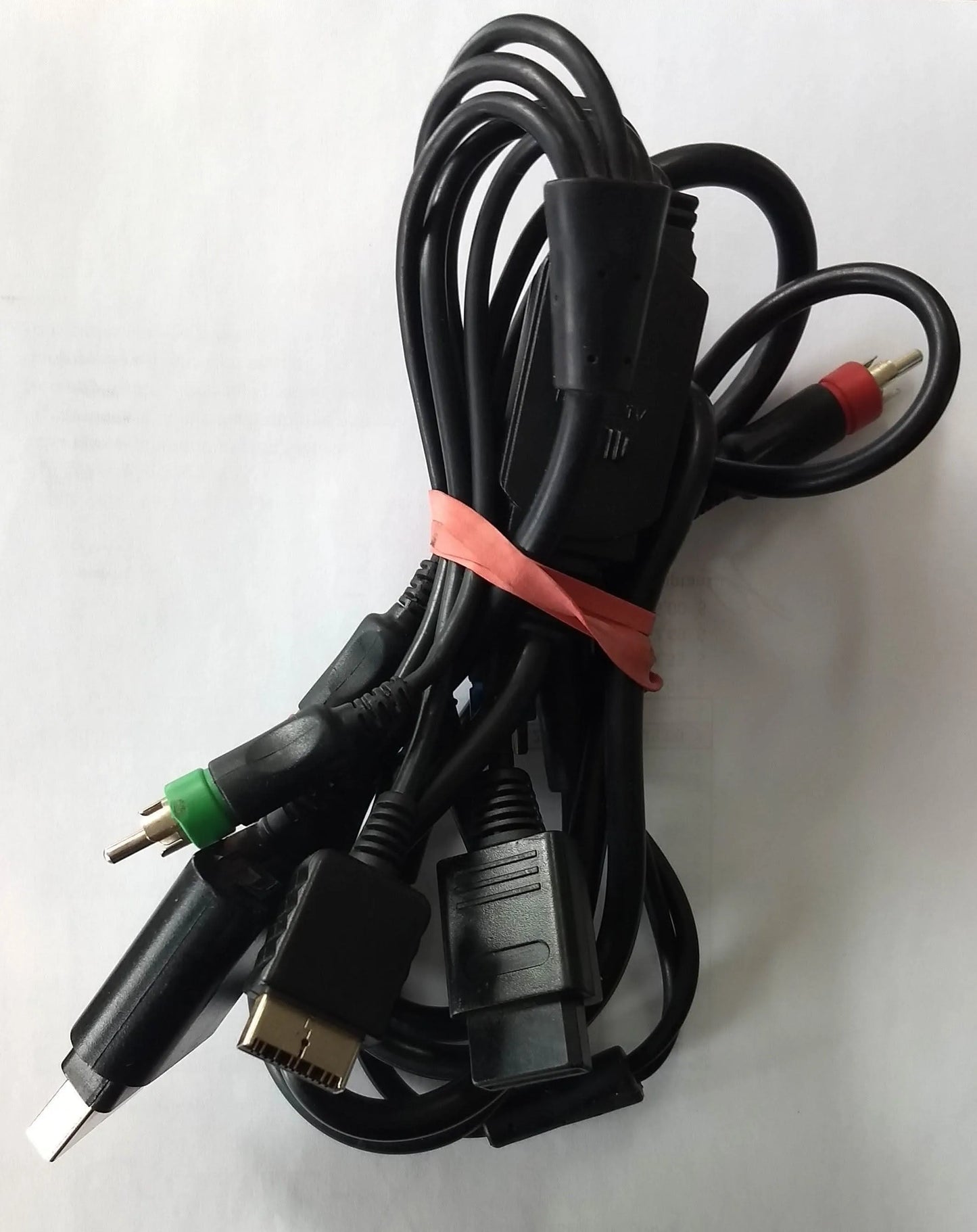 FIL COMPONENT POUR PLAYSTATION 1-2-3, XBOX 360 ET WII COMPONENT CABLE - jeux video game-x