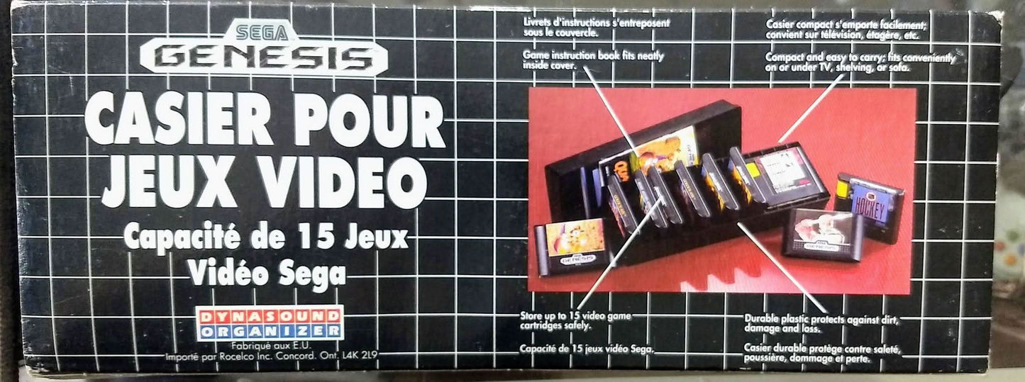 DYNASOUND ORGANIZER VIDEO GAME CADDY SEGA GENESIS SG - jeux video game-x