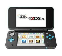 CONSOLE NEW NINTENDO 2DS XL BLACK & TURQUOISE SYSTEM 3DS