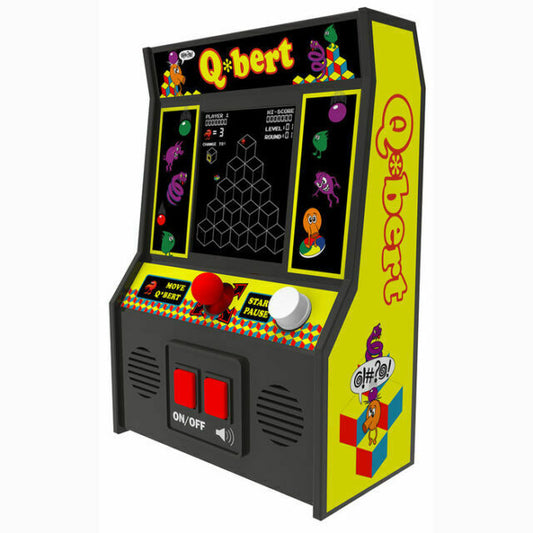 Q*BERT HANDHELD MINI ARCADE ELECTRONIC GAME BASIC FUN 2016 - jeux video game-x