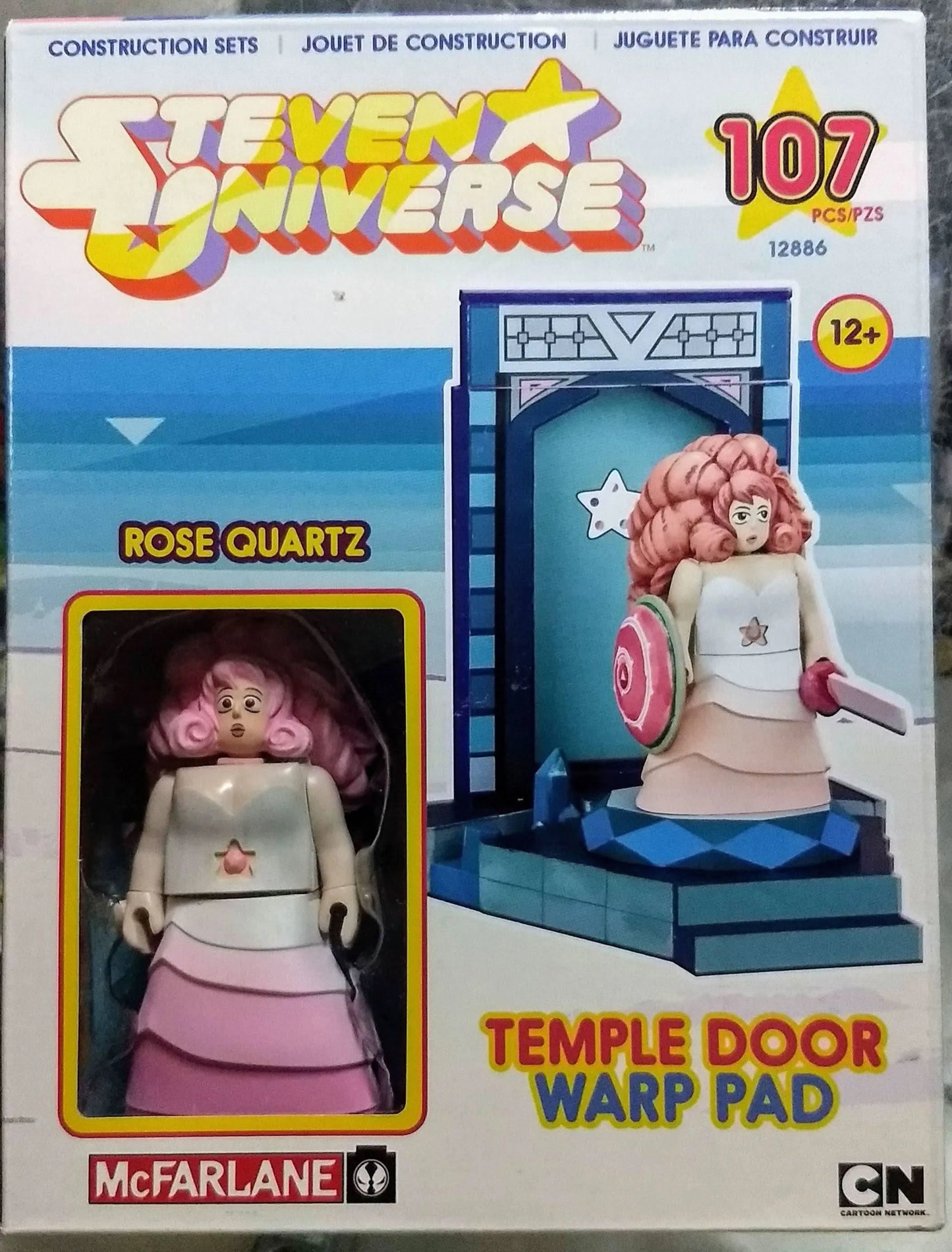 McFarlane Steven Universe 107pc Construction Set Rose Quartz Temple Door - jeux video game-x