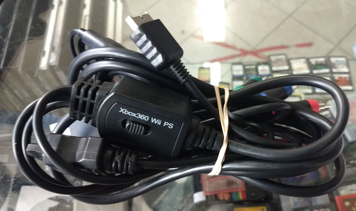 Fil RCA/Component Playstation, Xbox 360 et Wii - jeux video game-x