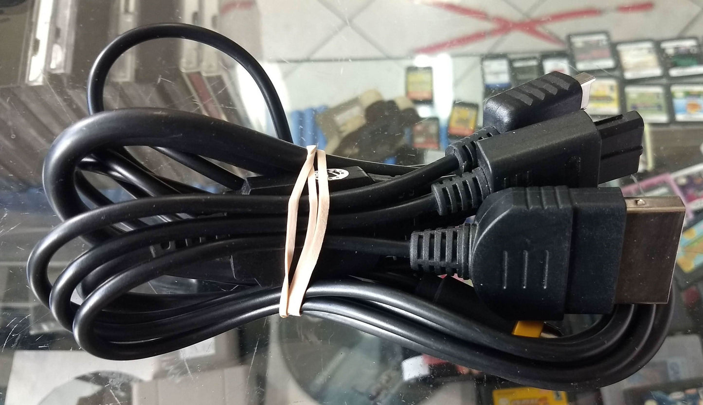 Fil RCA/S-video Playstation, Xbox,GameCube, N64 et SNES - jeux video game-x