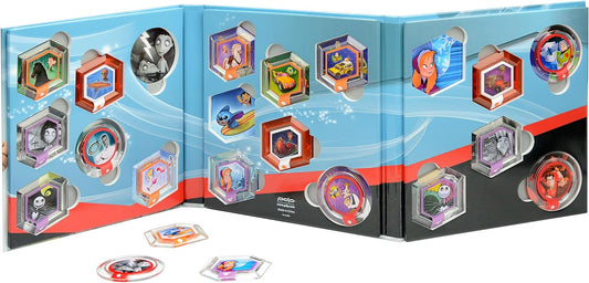 Disney Infinity 20 Power Disc Album Storage Case Wave 1 Collector Book - jeux video game-x