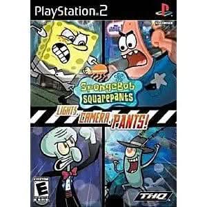 SPONGEBOB SQUAREPANTS LIGHTS CAMERA PANTS (PLAYSTATION 2 PS2) - jeux video game-x