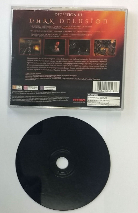 DECEPTION III 3 DARK DELUSION PLAYSTATION PS1 - jeux video game-x