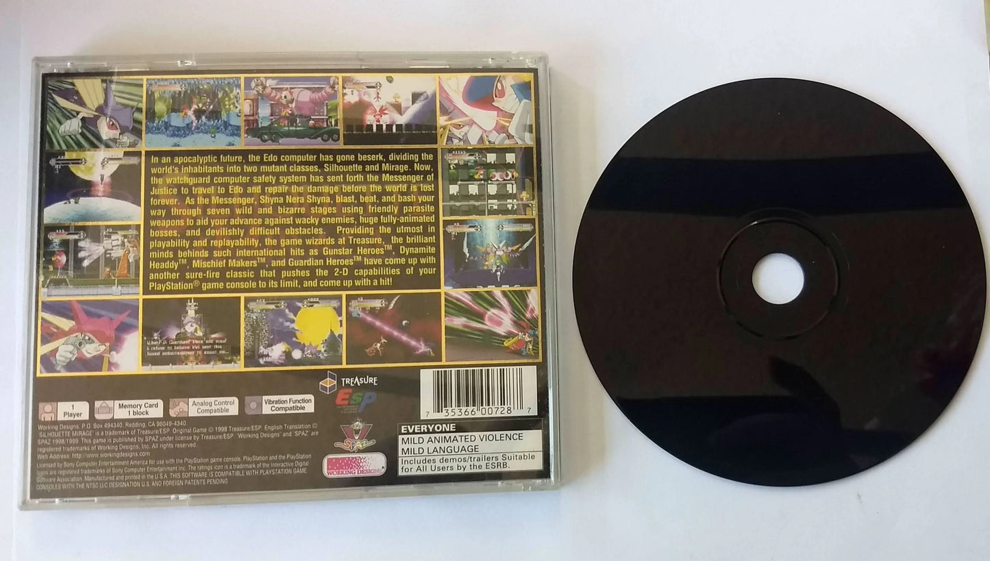 SILHOUETTE MIRAGE (PLAYSTATION PS1) - jeux video game-x