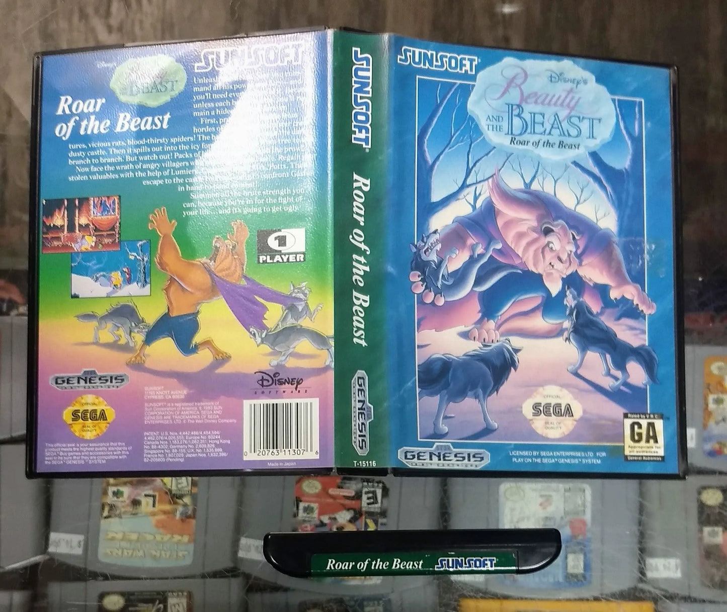 BEAUTY AND THE BEAST: ROAR OF THE BEAST SEGA GENESIS SG - jeux video game-x