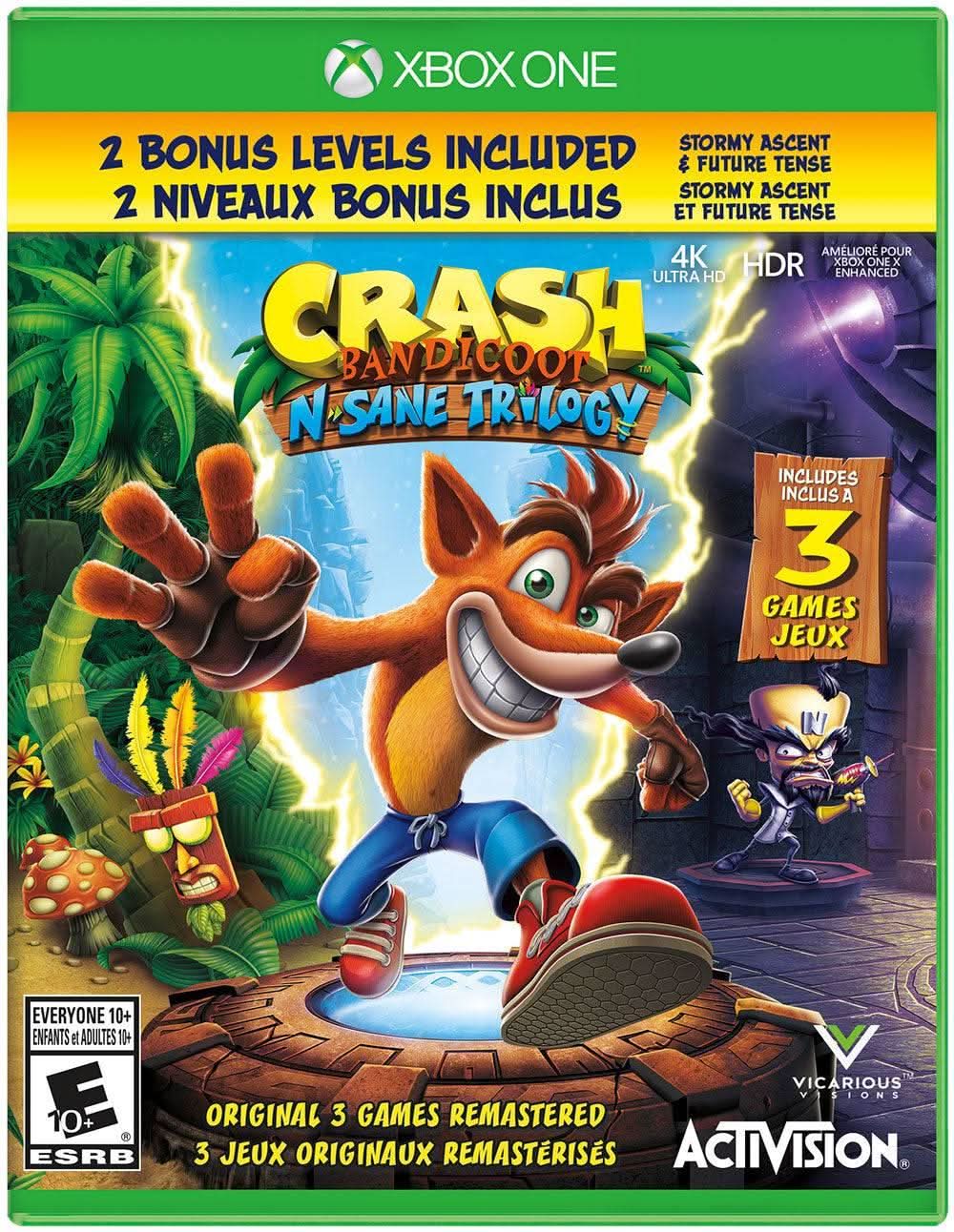 CRASH BANDICOOT N. SANE TRILOGY (XBOX ONE XONE) - jeux video game-x