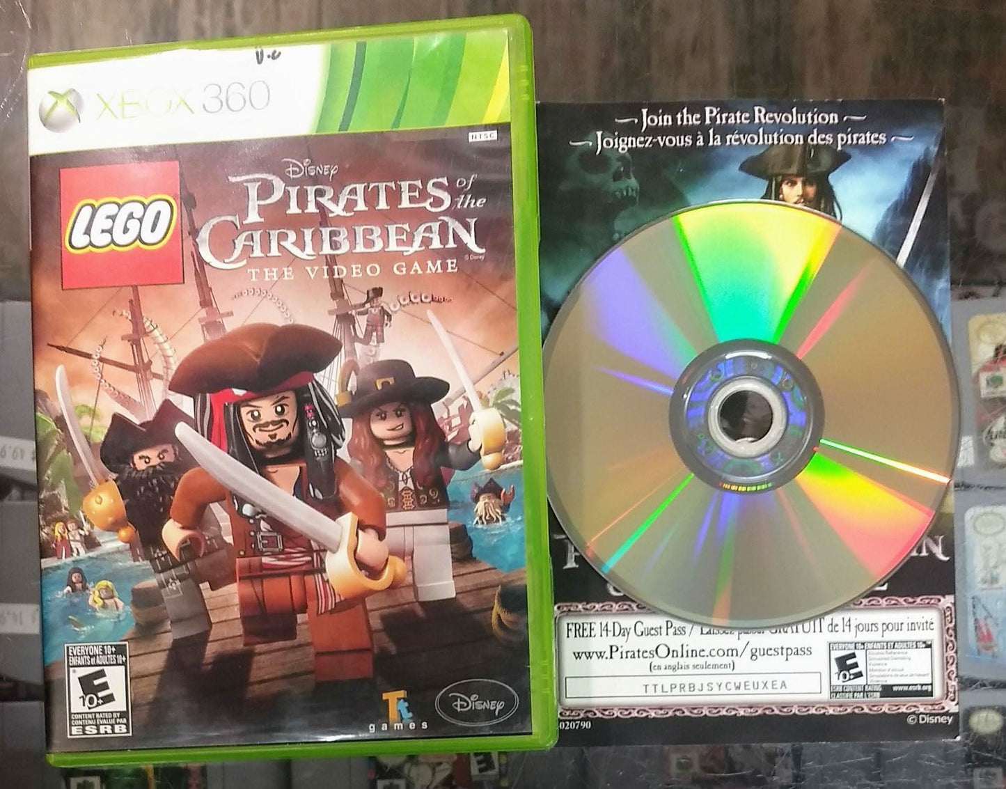 LEGO PIRATES OF THE CARIBBEAN THE VIDEO GAME XBOX 360 X360 - jeux video game-x