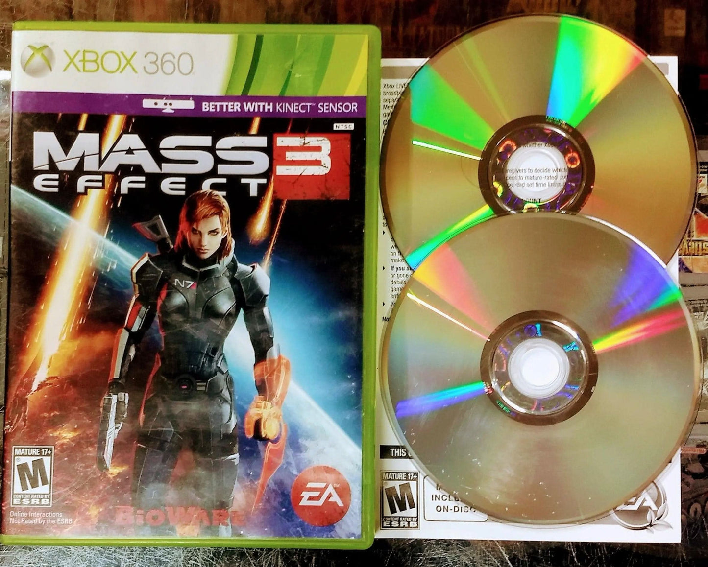 MASS EFFECT 3 XBOX 360 X360 - jeux video game-x