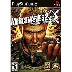 MERCENARIES 2 WORLD IN FLAMES (PLAYSTATION 2 PS2) - jeux video game-x