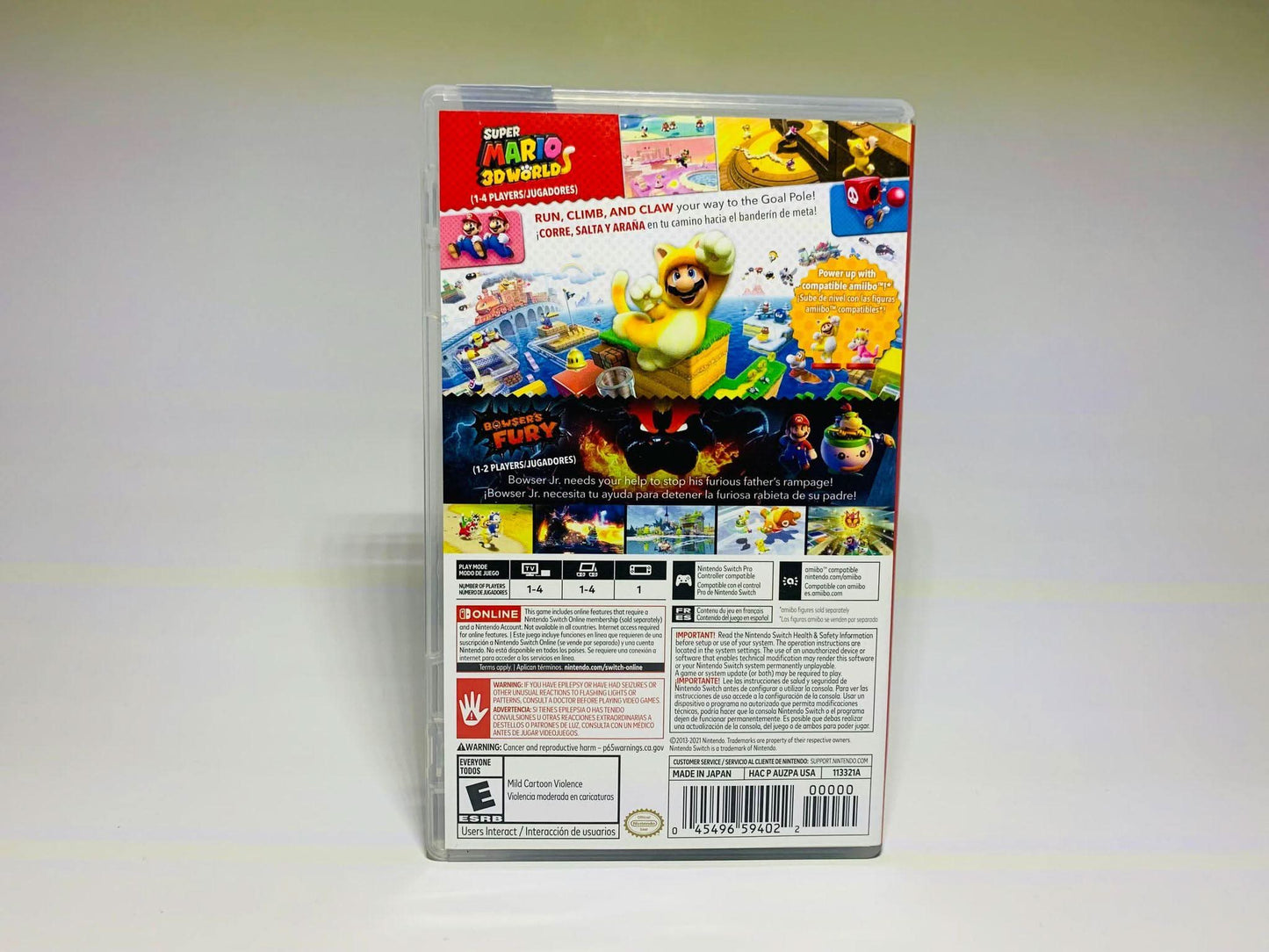 SUPER MARIO 3D WORLD + BOWSER’S FURY NINTENDO SWITCH - jeux video game-x