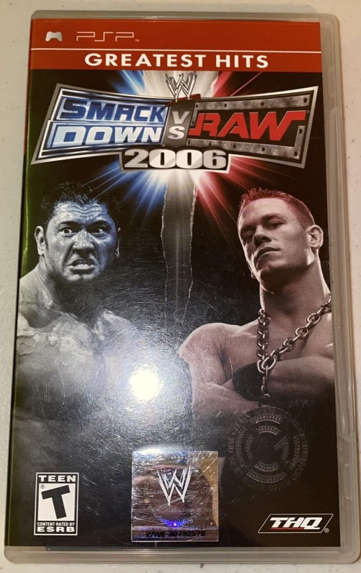 WWE SMACKDOWN VS. RAW 2006 (PSP PORTABLE PLAYSTATION) | jeux video game-x