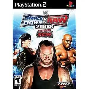 WWE SMACKDOWN VS. RAW 2008 PLAYSTATION 2 PS2 - jeux video game-x
