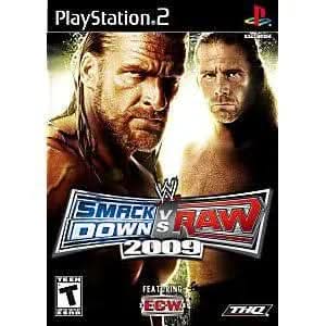 WWE SMACKDOWN VS. RAW 2009 PLAYSTATION 2 PS2 - jeux video game-x