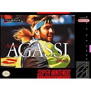 ANDRE AGASSI TENNIS SUPER NINTENDO SNES - jeux video game-x