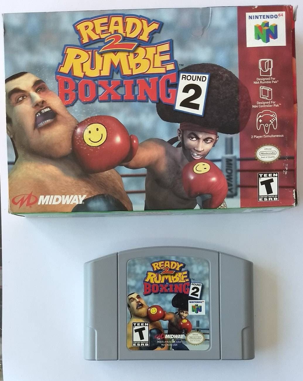 READY 2 RUMBLE BOXING ROUND 2 IN BOX (NINTENDO 64 N64) | jeux video game-x