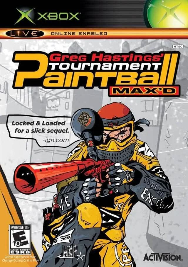 GREG HASTINGS TOURNAMENT PAINTBALL MAXED (XBOX) - jeux video game-x