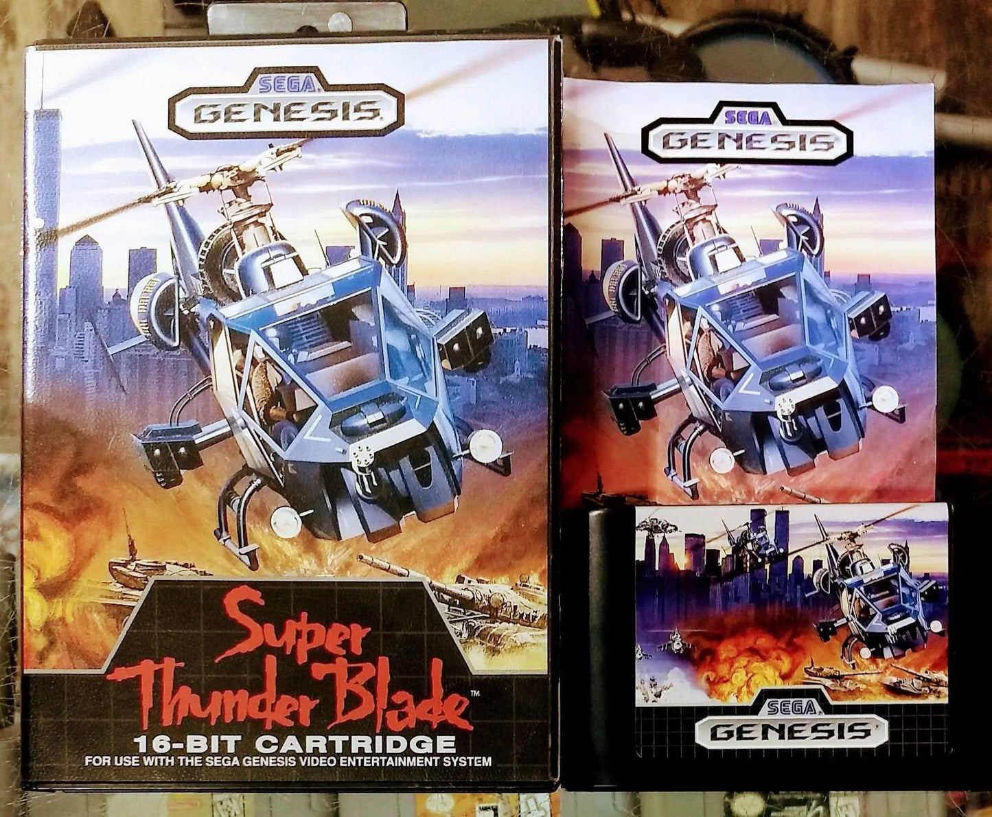 SUPER THUNDER BLADE SEGA GENESIS SG - jeux video game-x