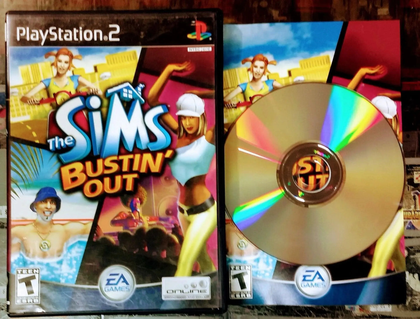 THE SIMS BUSTIN' OUT PLAYSTATION 2 PS2 - jeux video game-x