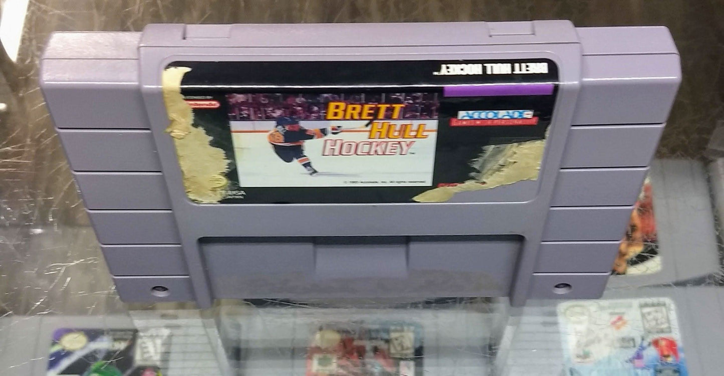 BRETT HULL HOCKEY SUPER NINTENDO SNES - jeux video game-x