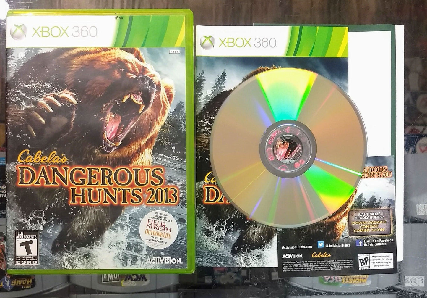 CABELA'S DANGEROUS HUNTS 2013 XBOX 360 X360 - jeux video game-x