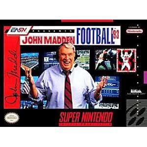 JOHN MADDEN FOOTBALL 93 SUPER NINTENDO SNES - jeux video game-x