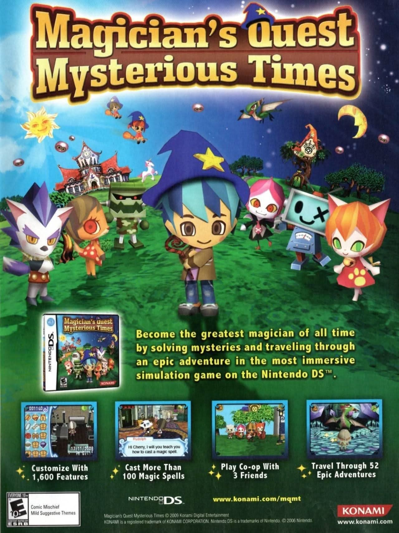 MAGICIAN'S QUEST MYSTERIOUS TIMES NINTENDO DS - jeux video game-x