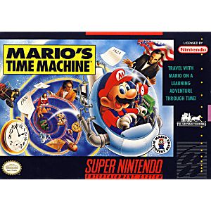 MARIO'S TIME MACHINE (SUPER NINTENDO SNES) - jeux video game-x