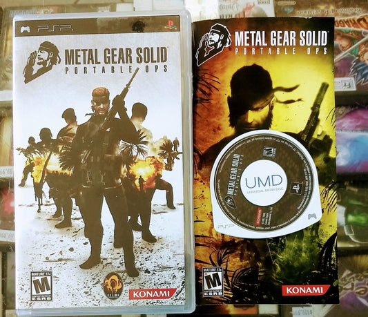 METAL GEAR SOLID PORTABLE OPS PLAYSTATION PORTABLE PSP - jeux video game-x