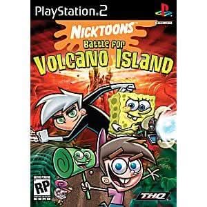 NICKTOONS BATTLE FOR VOLCANO ISLAND (PLAYSTATION 2 PS2) - jeux video game-x