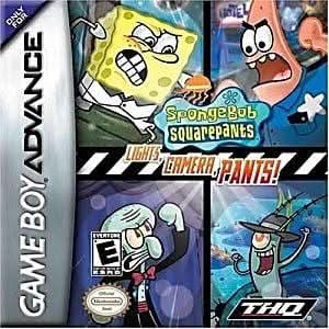 SPONGEBOB SQUAREPANTS LIGHTS CAMERA PANTS GAME BOY ADVANCE GBA - jeux video game-x