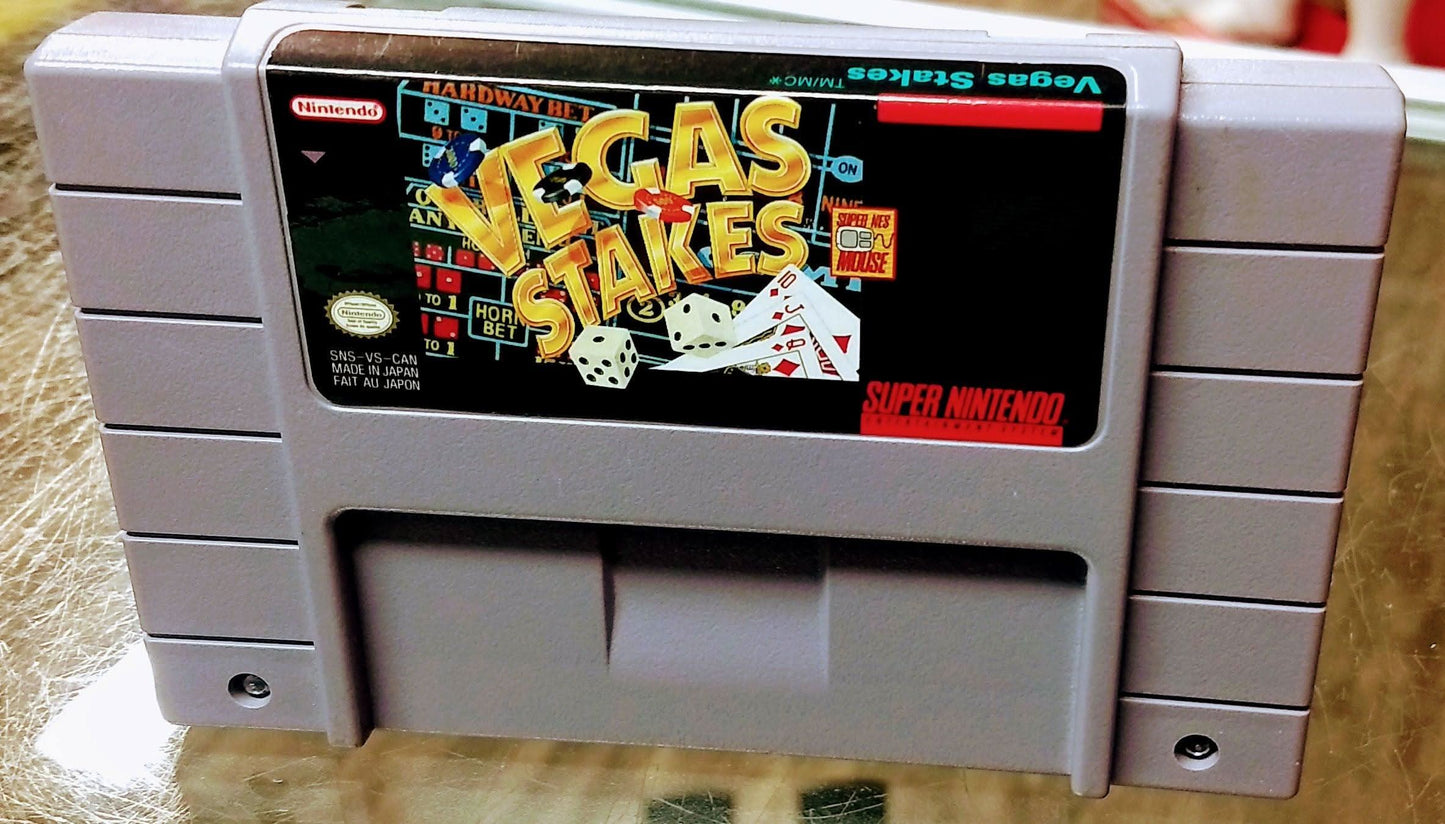 VEGAS STAKES SUPER NINTENDO SNES - jeux video game-x