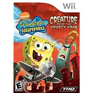 SPONGEBOB SQUAREPANTS CREATURE FROM KRUSTY KRAB NINTENDO WII - jeux video game-x