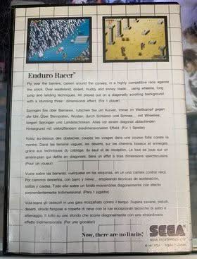 ENDURO RACER SEGA MASTER SYSTEM SMS - jeux video game-x
