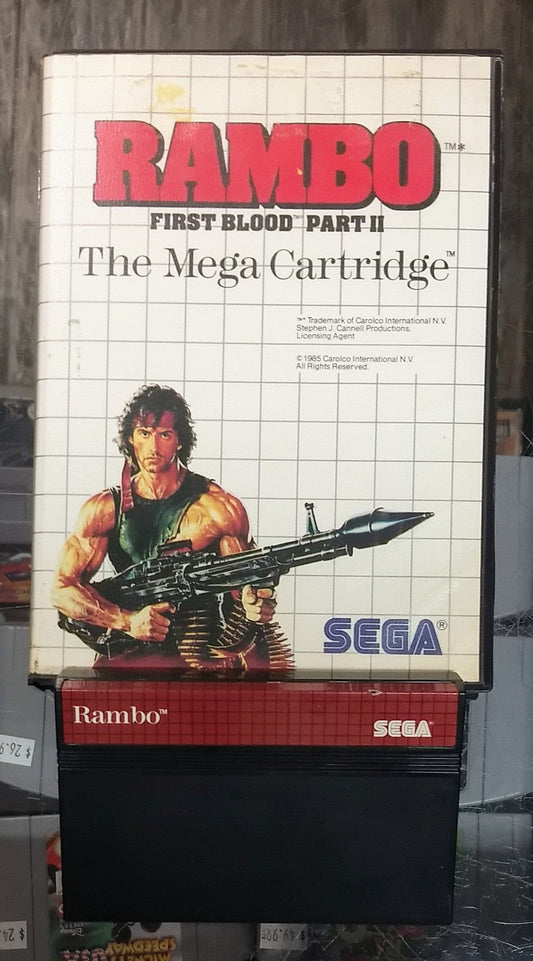 RAMBO FIRST BLOOD PART II 2 (SEGA MASTER SYSTEM SMS) - jeux video game-x