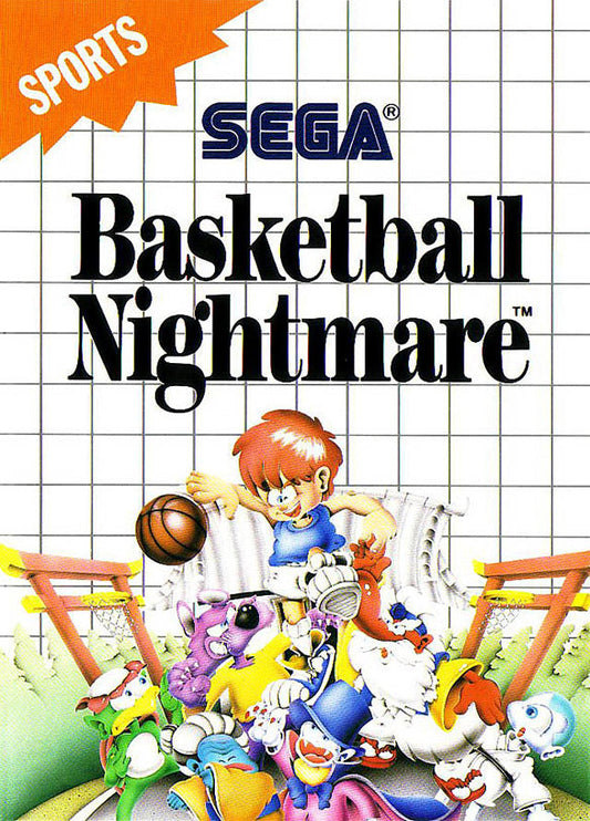 BASKETBALL NIGHTMARE (SEGA MASTER SYSTEM SMS) - jeux video game-x